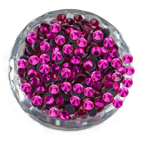 Miniatura 18 de LPBeads 10000 unidades de diamantes termoadhesivos SS6 amatista con parte trasera plana, gemas de diamantes de imitación de cristal redondas