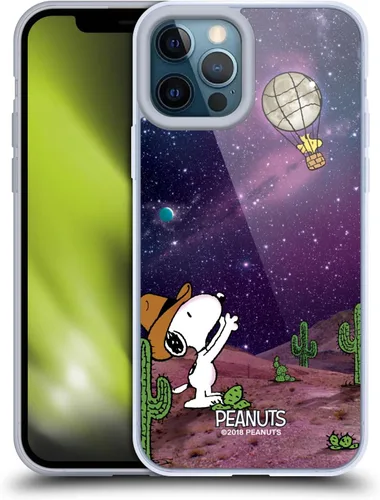Miniatura 73 de Head Case Designs Funda de gel con licencia oficial de Peanuts Nebula Cactus Needles Snoopy Space Cowboy [protección de grado militar] compatible