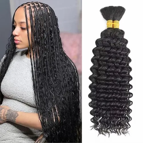 Miniatura 82 de Paquetes de cabello afro rizado y kinky, extensiones de cabello humano de 8 pulgadas, tejido rizado sin procesar, doble entretejido, virgen