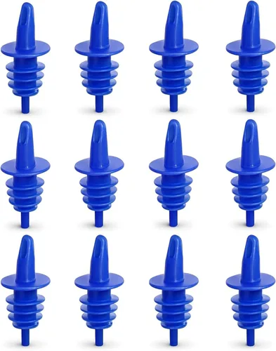 Miniatura 13 de Paquete de 12 boquillas de jarabe de cono de nieve, vertedores de velocidad de botellas de plástico para hielo afeitado, licor, jugo y más