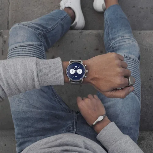 Miniatura 3 de MVMT Blacktop - Reloj cronógrafo analógico para hombre