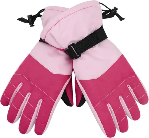 Miniatura 3 de American Trends Guantes de nieve para niños, guantes de invierno impermeables, guantes de esquí para niños y niñas, clima frío, guantes de snowboard