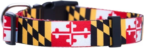 Miniatura 2 de Native Pup Collar para perro con la bandera de Maryland (Maryland, grande)