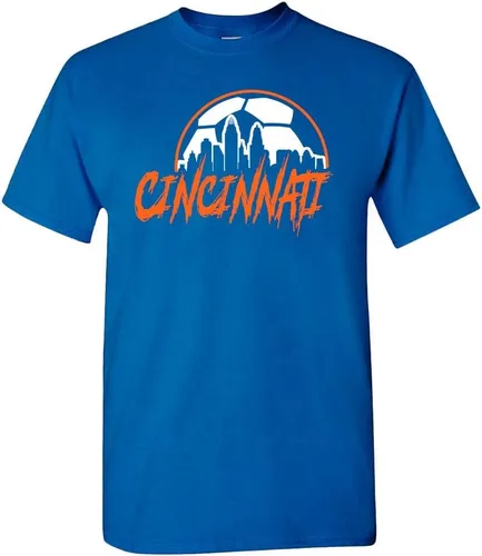 Miniatura 6 de Xtreme Apparrel Camiseta Team City Skyline para los aficionados al fútbol New York - Camisa azul marino
