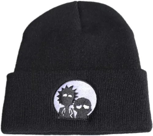 Miniatura 5 de DonkeyGear Gorro de punto de dibujos animados Rick, gorro suave y cálido para invierno