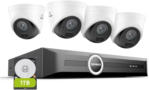 Miniatura 10 de SANNCE Cámara de seguridad 2K 3MP Super HD PoE Dome – Visión nocturna IR dual de 100 pies, detección de humanos y vehículos, IP67 resistente a