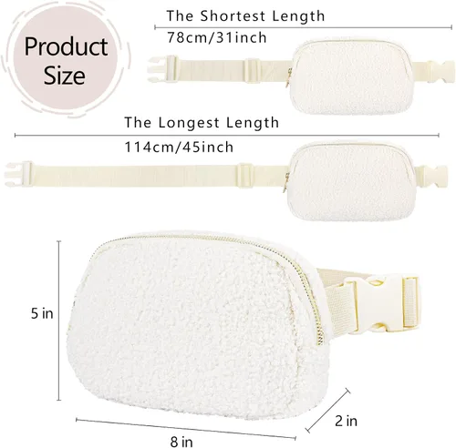 Miniatura 77 de Riñonera cruzada para mujeres y hombres, bolsa para cinturón para senderismo con correa ajustable, riñonera para correr, entrenamiento, deportes