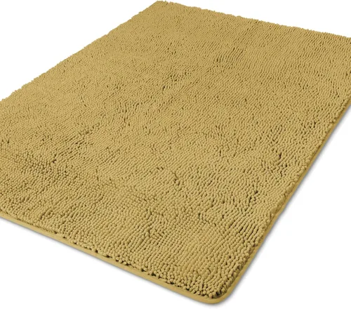 Miniatura 256 de Yeaban Alfombra de pasillo de baño de 24 x 72 pulgadas, antideslizante, alfombra de baño larga de felpilla gruesa, absorbente y lavable, alfombra