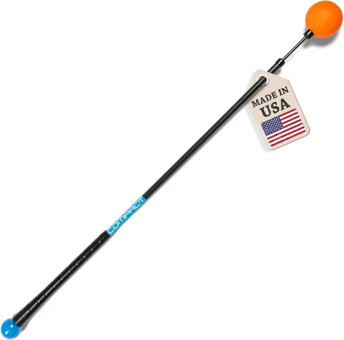 Orange Whip Entrenador de swing de golf patentado y fabricado en Estados Unidos para mejorar el ritmo, la flexibilidad, el equilibrio, el tempo y la