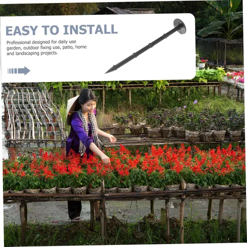 Miniatura 9 de YARNOW 60 piezas de clavos moldeadores de árboles de tachuelas para jardín, tienda de campaña, estacas de césped, estacas de suelo, estacas