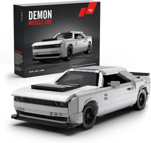Nifeliz Juego de Modelo de Coche Músculo Demonio, Juguete de Construcción Icónico para Adultos, Ideal Conjunto de Exhibición para Regalar a los