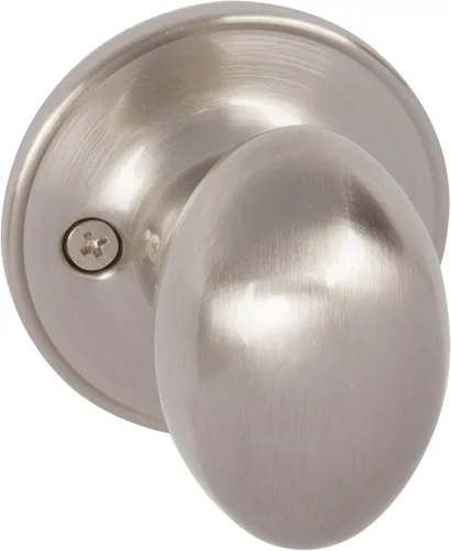 Delaney Callan Hardware Carlyle - Pomo de puerta falso, se adapta a puertas de 1-3/8 a 1-3/4 pulgadas de grosor, níquel satinado, perilla decorativa