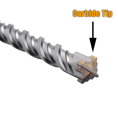 Miniatura 3 de Broca de martillo giratorio SDS Max de 1-1/2 pulgadas x 31.5 pulgadas, brocas de hormigón con punta de carburo para hormigón, ladrillo, cemento