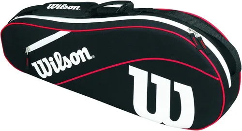 WILSON Advantage Tennis Bag Series Negro/Blanco/Rojo