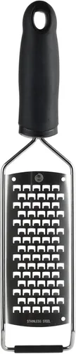 MasterChef Rallador de queso para cocina, mini rallador plano de mano para parmesano, verduras, papa, ajo, jengibre, coco, etc., cuchillas afiladas