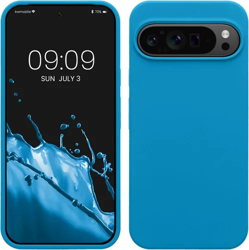 Miniatura 216 de kwmobile Funda Compatible con Google Pixel 6 Pro - Funda de Teléfono de Silicona TPU con Acabado Suave - Azul Caribe