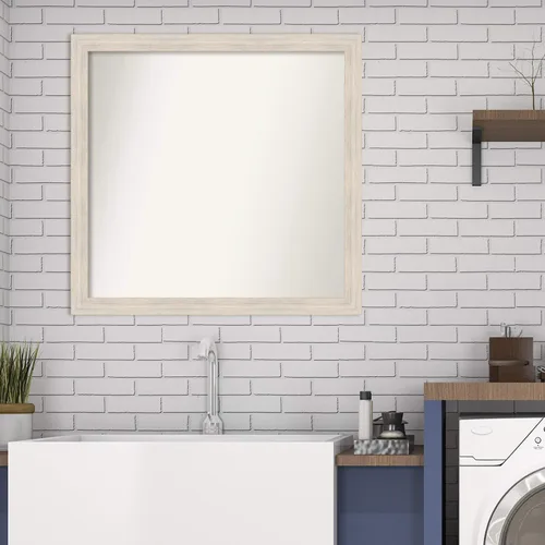 Miniatura 606 de Amanti Art Espejo personalizado, espejo estrecho de baño de oro blanco, espejo de pared o espejo de tocador de baño sobre el fregadero