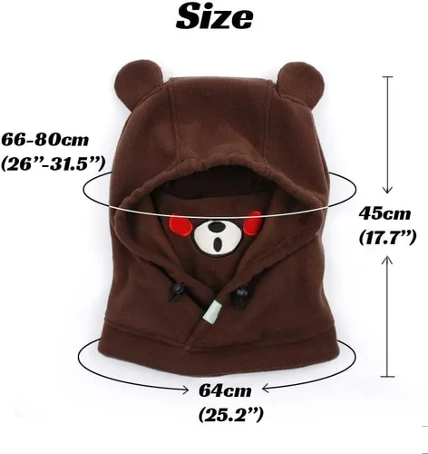 Miniatura 3 de Lindo animal esquí pasamontañas felpa snowboard máscara invierno deportes nieve accesorios sombrero Kawaii snowboard