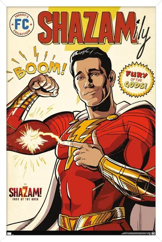 Miniatura 14 de Trends International DC Comics Movie Shazam! Fury of the Gods - Póster de pared de cómic, 22.4 pulgadas de largo x 14.7 pulgadas, versión enmarcada