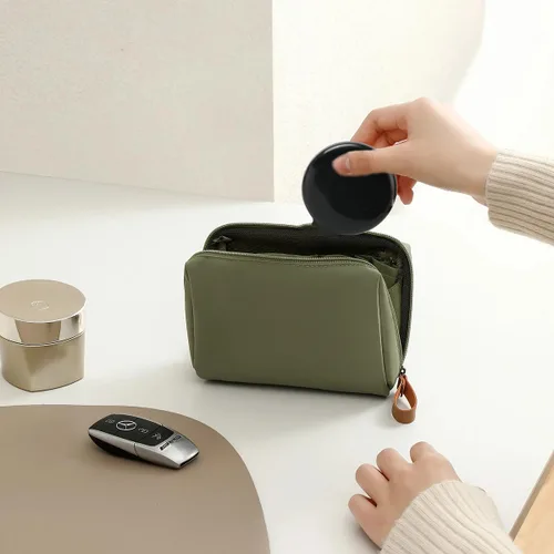 Miniatura 4 de 2 cepillos de pelo plegables para espejo de viaje, peine de pelo de bolsillo, cepillo de pelo con espejo, mini cepillo de pelo redondo para mujeres