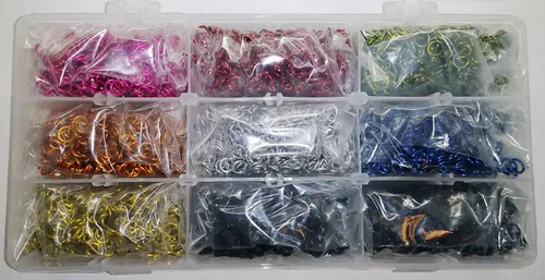 Miniatura 2 de Jeweler Starter Kit Jump Rings Aluminio anodizado 3/16 0.63 oz American Chainmail