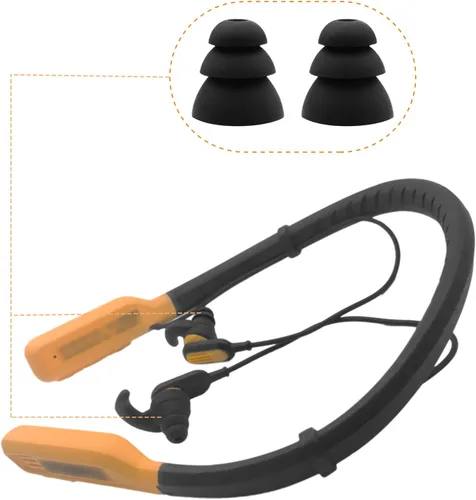 Miniatura 2 de Klowcok Puntas de silicona de repuesto para auriculares DEWALT con banda para el cuello, no para auriculares DEWALT TWS, almohadillas suaves