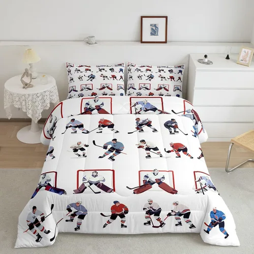 Miniatura 14 de Feelyou Juego de edredón de animales de zoológico, tamaño individual, juego de ropa de cama de animales de dibujos animados para niños, niñas
