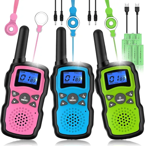 Miniatura 10 de Wishouse Walkie Talkies para niños recargable