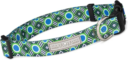 Miniatura 60 de Lucky Love Dog - Collar de perro ajustable con hebilla de fácil clic para los grandes, duradero y cómodo para perros machos y hembras, collar