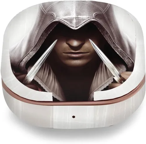 Miniatura 8 de Head Case Designs Calcomanía de vinilo con licencia oficial de Assassin's Creed Belt Crest II, compatible con Buds Live/Buds Pro / Buds2