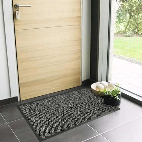 Miniatura 7 de EVIDECO French Home Goods Felpudo interior grande Lisa 48 L x 32 W Pulgada PP-PVC - Gris
