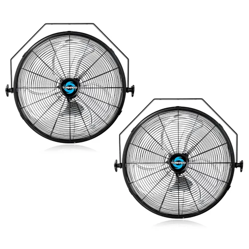 Miniatura 12 de Tornado - Ventilador de pared industrial de alta velocidad de 18 pulgadas con motor de carcasa TEAO - 4000 CFM - 3 velocidades - Cable de 6.5 pies