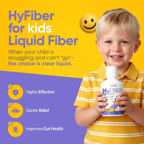 Miniatura 2 de Medtrition HyFiber - Fibra líquida para niños en una sola cucharada, soporta regularidad y taburetes más suaves, prebióticos FOS para la salud