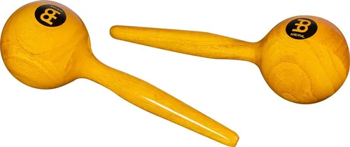 Miniatura 3 de Meinl Percussion MWM2AM - Maracas redondas de madera tradicional, acabado ámbar