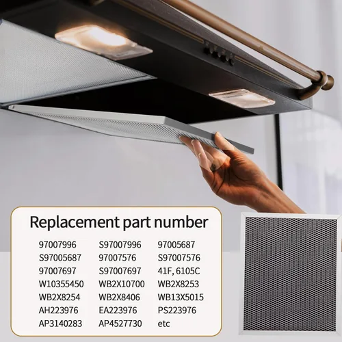 Miniatura 5 de 97007696 - Filtro de ventilación de campana extractora para campana extractora Broan Nutone 41F, 97007696, 9700568, 6105C Campana de ventilación
