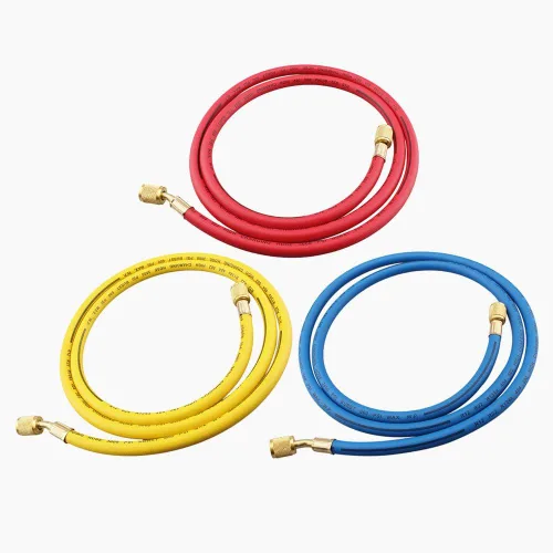 Miniatura 3 de Tubo de manguera de carga de CA, mangueras de calibradores HVAC de 72 pulgadas, manguera de carga de refrigerante para R134A R12 R22 R502 Juego