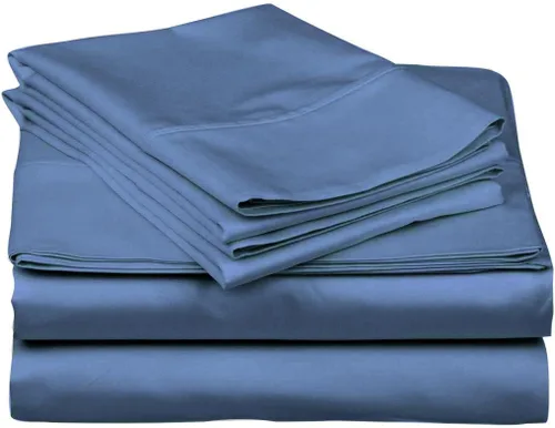 Miniatura 77 de Epic Cotton Juego de sábanas de 6 piezas, 100% algodón egipcio, de lujo, súper suave, bolsillos profundos de 12 pulgadas, tamaño King, 1000 hilos