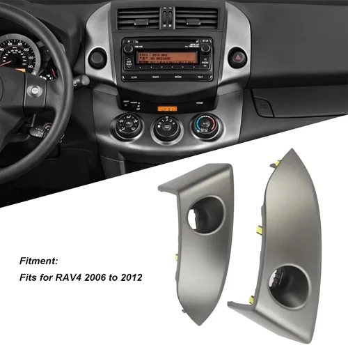 Miniatura 2 de Cubierta de ventilación de aire para tablero de instrumentos para 2006-2012, panel de ajuste de radio antiimpacto, fácil instalación, piezas