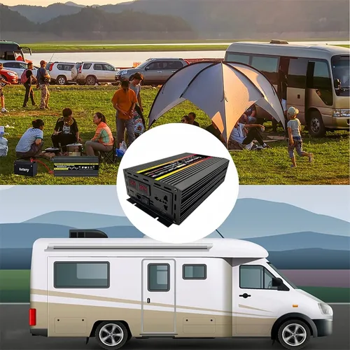 Miniatura 6 de DC 12V 24V a AC 220V Sistema de energía solar 12000W Inversor de onda sinusoidal pura hogar al aire libre RV coche inversor de alta potencia