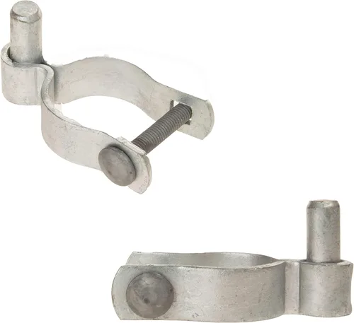 Miniatura 3 de Paquete de 2 Bisagras de Poste de Puerta de Eslabones de Cadena con Pernos y Tuercas (2-3/8 Pulgadas)