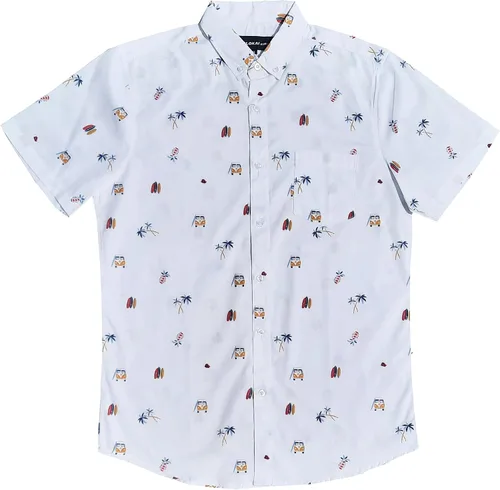 Miniatura 82 de Molokai Surf - Camisas hawaianas de manga corta con botones y corte ajustado