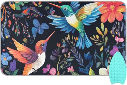 Miniatura 39 de Alfombrilla de planchar y almohadilla magnética resistente al calor, manta de planchado portátil de viaje, fundas para tabla de planchar de 27.6 x