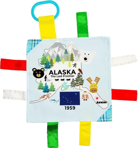 Miniatura 20 de Baby Jack & Co - Cochecito de juguete para bebés de 8 x 8 pulgadas, juguete para bebés, juguetes arrugados para desarrollar cinco sentidos, aprende