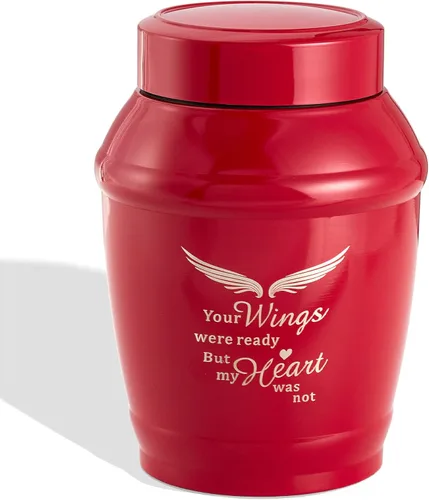 Miniatura 25 de Urna de cremación mediana verde para cenizas humanas adulto macho hembra Angel Ceramic Urn for Ashes Men Women Dad Mom,Memorial Urn with Velvet