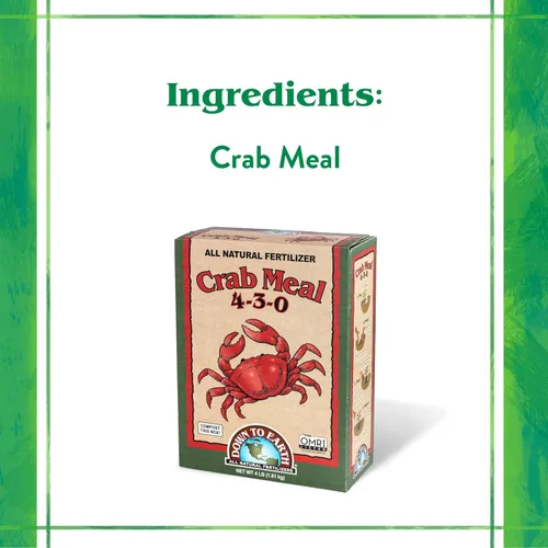 Miniatura 4 de Down To Earth All Natural Fertilizers Harina orgánica de cangrejo - Alimento vegetal para huertos y macizos de flores 4-3-0, 4 libras