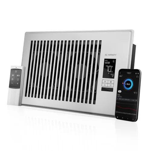 Miniatura 10 de AC Infinity AIRTAP T6 Bronce, ventilador auxiliar para rejillas de 15 x 25 cm, mejora las rejillas de calefacción y refrigeración, silencioso con 10