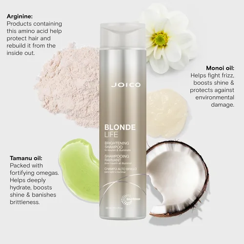 Miniatura 5 de Joico Blonde Life Brightening Shampoo For Blonde Hair Add Softness & Smoothness Sulfate Free With Monoi & Tamanu Oil