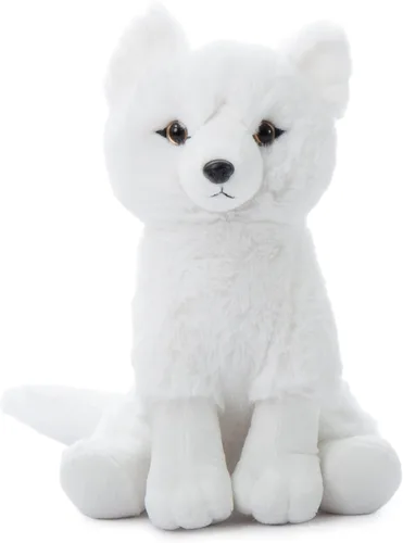 Miniatura 2 de The Petting Zoo Arctic Fox - Animal de peluche, regalos para niños, animales salvajes del zoológico Onez, juguete de peluche de zorro ártico de 12