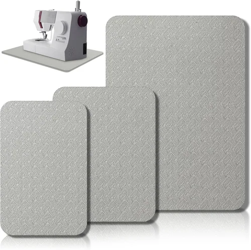 Miniatura 16 de Drydiet 3 Piezas Tapetes Silenciadores para Máquina de Coser Tapete de Pedal Almohadilla para Máquina de Coser Goma Antideslizante que se Mantiene