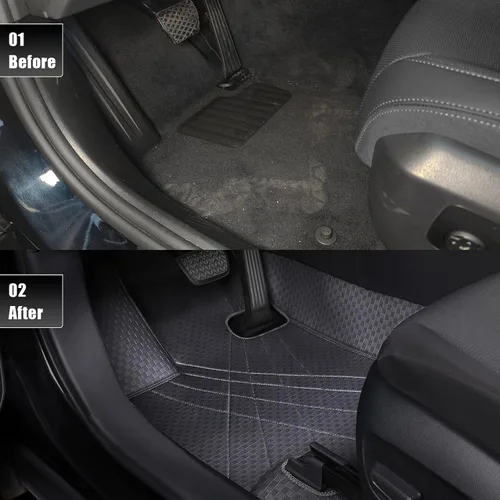 Miniatura 4 de EKR - Alfombrillas de suelo personalizadas para Honda Civic Sedan 2016-2021, alfombrilla de coche para la fila delantera y la segunda fila